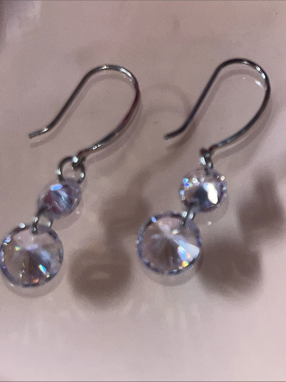 Sterling 925 Moissanite drop earrings